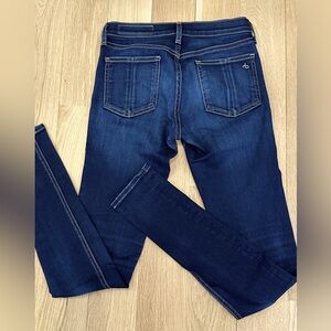 Rag & Bone Bedford Skinny Jeans Womens 25 High Rise Stretch 5 Pockets Blue